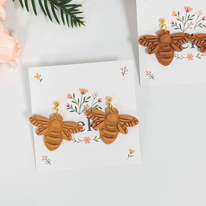 Xaekicr Bee Shape Polymer Clay Cutters Set – Clay Earring Cutters for Handmade Earrings, Clay Tools and Polymer Clay Molds for Jewelry Making