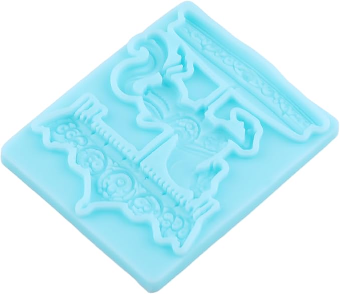 Carousel Fondant Mold Carousel Silicone Chocolate Mold for Cake Decorating Cupcake Topper Chocolate Candy Gum Paste Polymer Clay