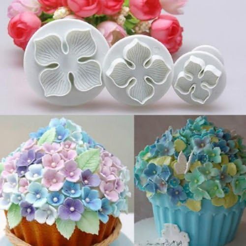 Fondant Cutters Molds Cake Decorating Tool,Icing Smoother,Cake Cookie Plunger Cutters Mold Sugarcraft Gumpaste craft Flower Leaf Butterfly Heart Shape Decorating Mold DIY Embosser Moulds