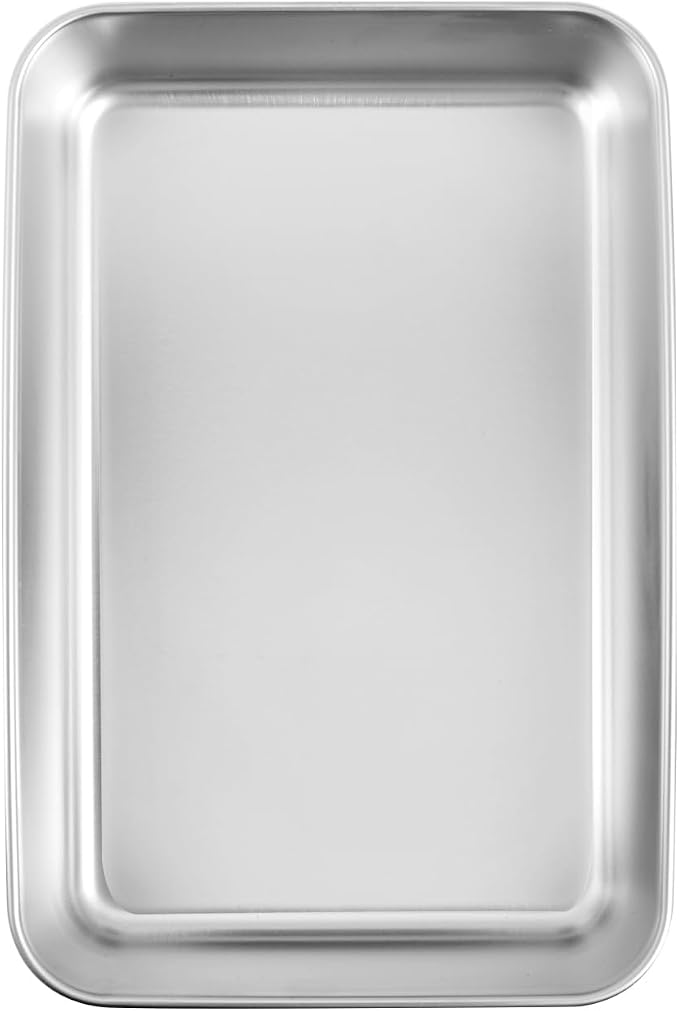 Kichwit Stainless Steel Loaf Pan for Bread, 4 Pack Metal Baking Pan, Dishwasher Safe (8.5" x 5.7" x 2.5")