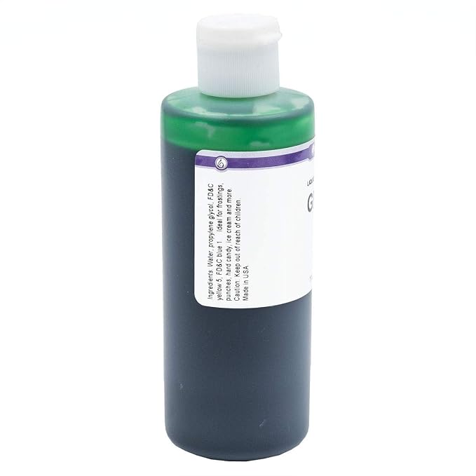 LorAnn Green Liquid Food Coloring, 4 ounce bottle