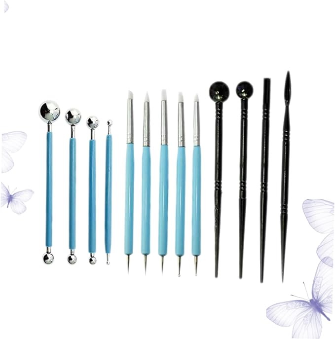 13pcs Fondant Carving Pen Modeling Tools Fondant Decorating Tools Sugar Craft Pen Set Baking Decorations Kit