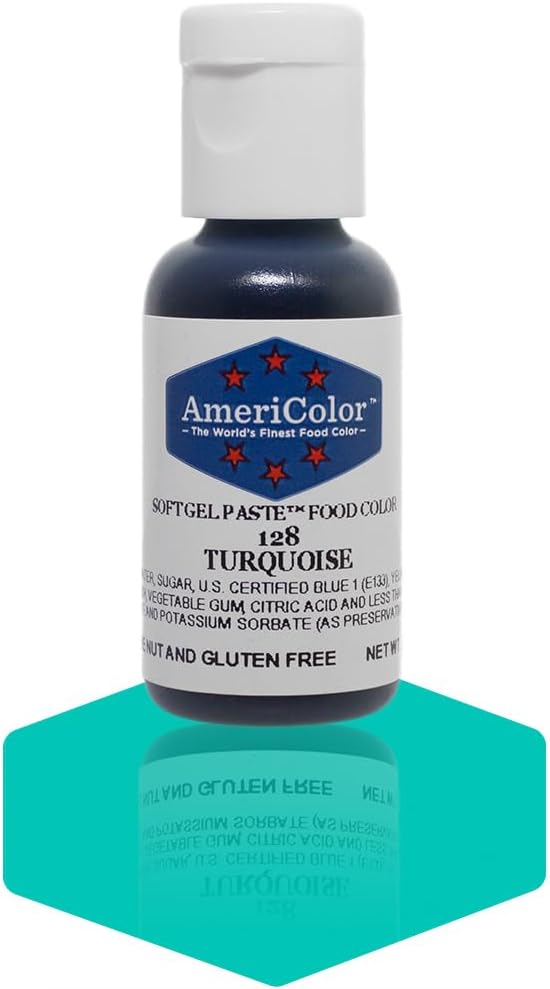 Americolor Soft Gel Paste Food Color, Turquoise