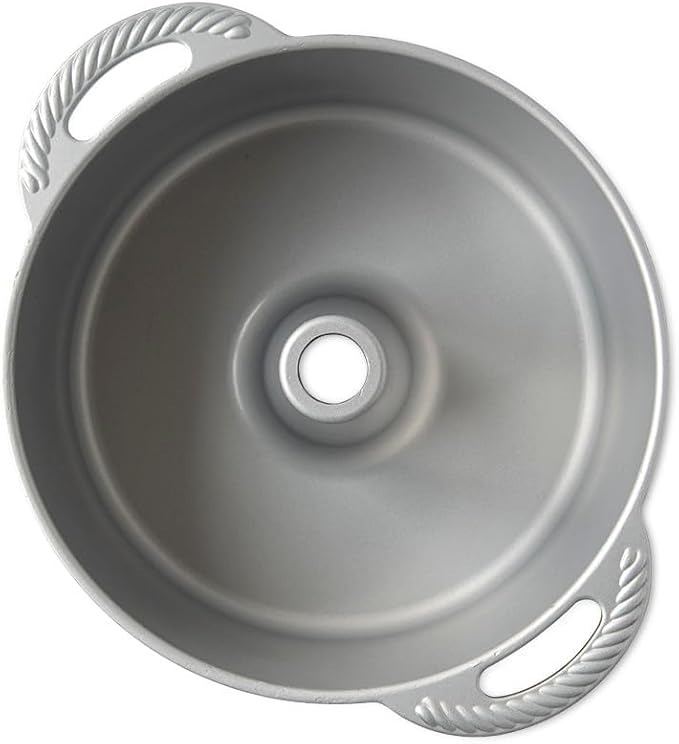 Nordic Ware Classic Cast Pound Cake, Nonstick 10 Inch One Piece Pan - Great for Angel Food, Coffee Cake, 18 Cup - Graphite
