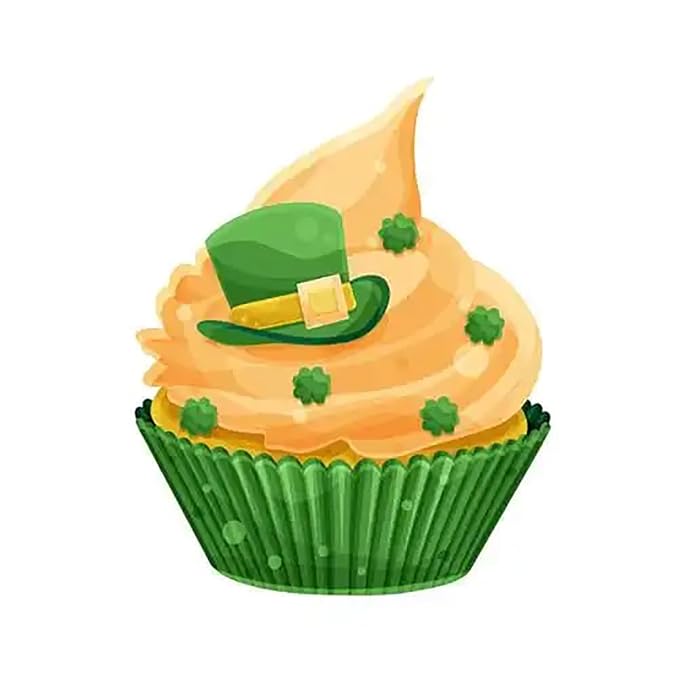Edible Green Shamrock Sprinkles for Cake Decorating, Edible St Patrick's Day Sprinkles for Baking Cookie Decorations Cupcake Toppers Ice Cream Donut Toppings 85g/3oz