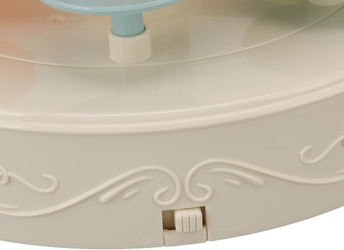Automatic Rotating Dessert Display Stand, 6 Trays Double Layer Rotating Dessert Machine Cupcake Display Table Swing Tray with Music for Wedding Birthday Party Supplies