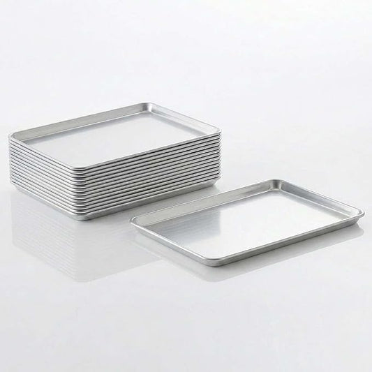 18" x 26" Full Size Aluminum Sheet Pans for Baking 12 Pack Commercial Oven Tray, for Bakeries