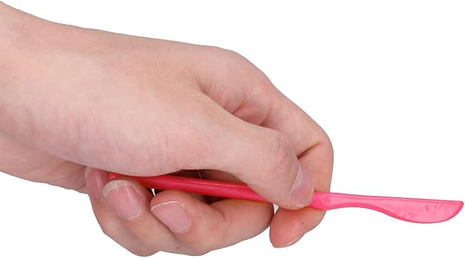 Fydun 14PCS Plastic Clay Modeling Tool Set for Cake Sculpting, Embossing, and Crafting (Rosy)