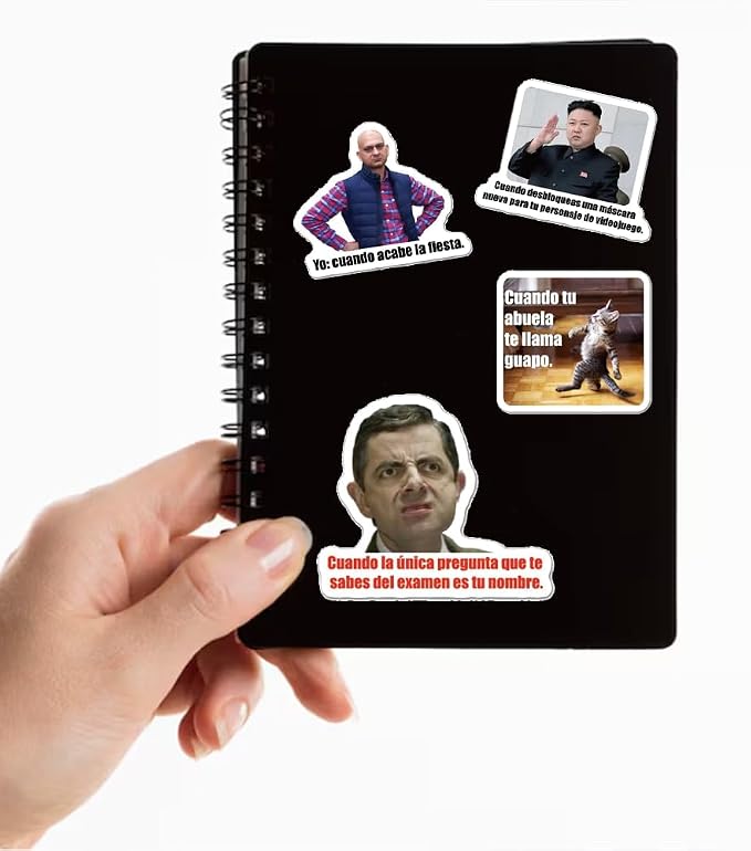 Spanish Funny Meme Stickers for Students,Teens, Adults & Teachers | Trendy Vinyl Decals for Laptops, iPhones, Water Bottles & Computers