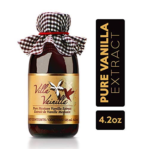 Villa Vainilla Pure Vanilla Extract Premium Concentrated, Real, Natural, Gourmet Va Flavor from Mexico (4.2 Fl Oz Pure Vanilla Extract)
