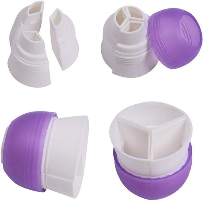 2 Pack Piping Bag Couplers Adapter Swirl Twist 3 Color Decorating Kit Tool for Icing Frosting Tips Russian Flower Mouth Nozzles Disposable Reusable Pastry Bags Cake Cupcake