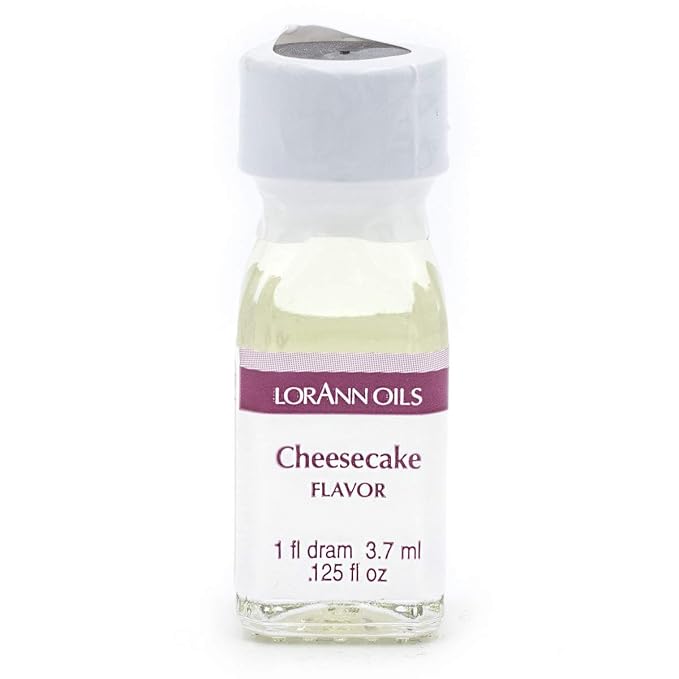 LorAnn Oils Super Strength Flavoring - Used For Candy Making, Flavoring Extracts, Baking, Hard Candy, and Flavor Oils - Bold, Natural Flavors 4X Stronger Than Extracts - Cheesecake, 0.125 fl oz