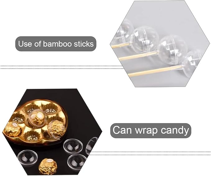 30 Pcs Chocolate Box Holders Clear Plastic Cupcake Cover Party Supplies for Packaging Candy and Chocolate