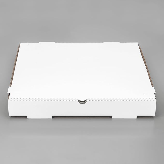 Karat Pizza Boxes 16" x 16" [50 Pack] White Corrugated Boxes | Ventilated, Grease-Resistant, Durable for Pizza or Mailing Use