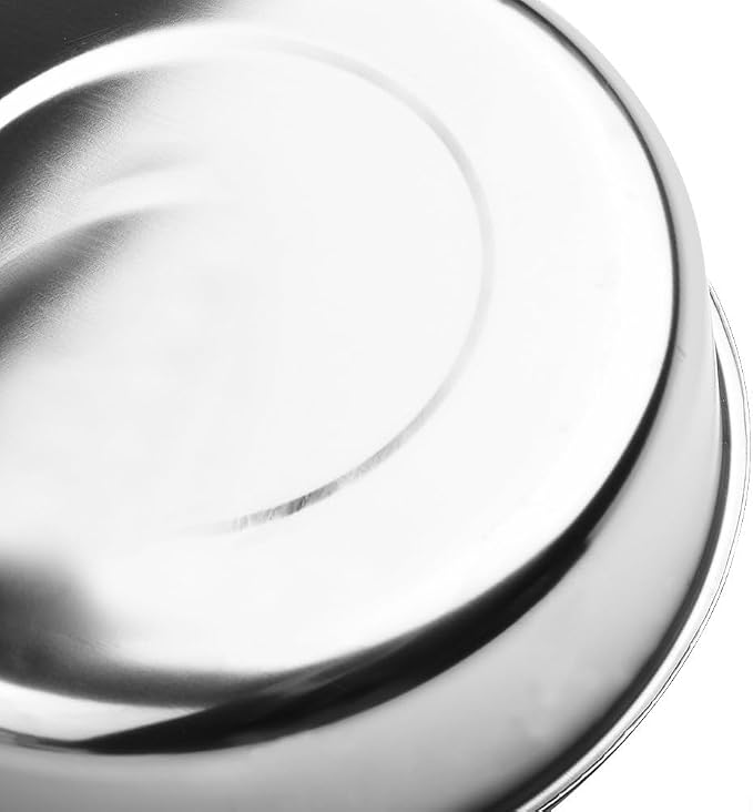 Stainless Steel Mixing Bowls Set with 5 Lids, 5-Piece Nesting Food Storage Containers for Meal Prep and Leftovers, Dishwasher Safe Kitchen Gadgets in Silver, Sizes 10cm to 18cm