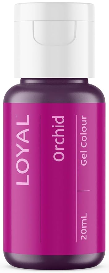 Loyal Gel Food Coloring | Vibrant Color for Buttercream, Fondant, Royal Icing, Gum Paste, Marzipan and Cake Batter | Gel-Based Concentrated Food Dye - 20ml Orchid