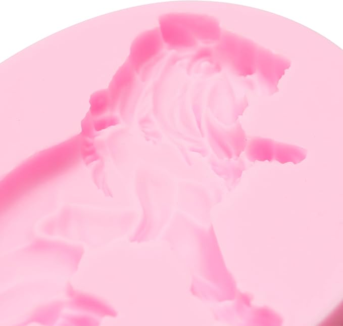 3D Lion Silicone Molds 2 Pcs, Forest Theme Jungle Safari Animal Lion Chocolate Baking Fondant Molds for Cake Decoration Candy Cupcake Topper Cake Polymer Clay Crafts Epoxy Resin