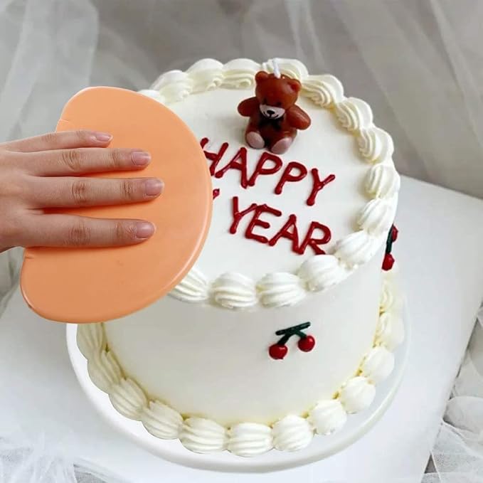 Vctitil 5 Pieces Flexible Bowl Scraper Dough Scrapers, Plastic Curved Pastry Scraper Bowl Scraper Dough Cutter for Baking Bread Cake Pizza Cookie