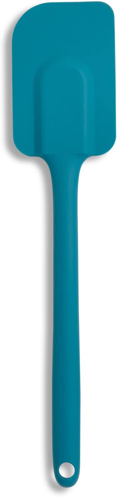 Mrs. Anderson’s Baking Silicone Spatula, Flexible And Nonstick, One-Piece Design, Turquoise, For Mixing, Folding, Scraping, Baking, And Cooking