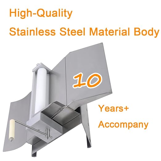Manual Fondant Dough Sheeter, 16 inch Pastry Dough Roller, Croissant Baking Presser