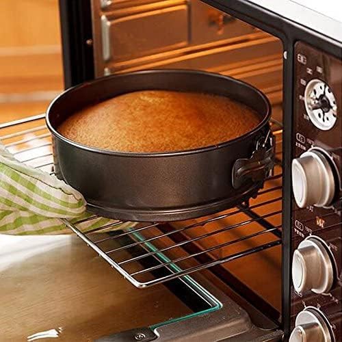 8 inch circular Springform interlocking and leak- proof seal carbon baking C ake Pan