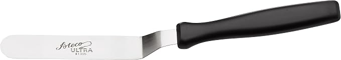 Ateco Ultra Offset Spatula with 4.25" x 0.75" Stainless Steel Blade, 4½", Silver