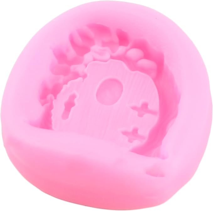 Mujiang Enchanted Vintage Fairy Garden Fairy Home Door Silicone Molds Flower Leaf Stone Path Fondant Mold For Cake Decorating Cupcake Topper Candy Polymer Clay Chocolate Gum Paste Set Of 5