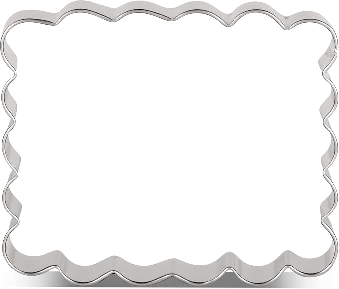 LILIAO Scalloped Edge Cookie Cutter, Biscuit Cutters, Stainless Steel (3.3 x 2.8 inches)