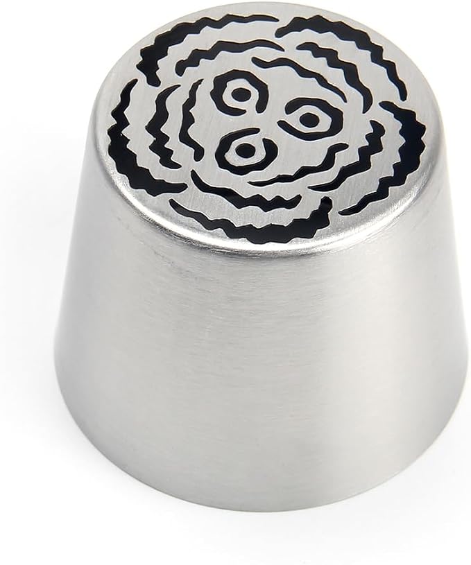 Extra Large Russian Piping Tips - Stainless Steel Flower Nozzles Set for Cake Decorating, Rose & Floral Icing Tips for Cupcakes, Cookies Professional Baking Tools (XXL, Style 49)