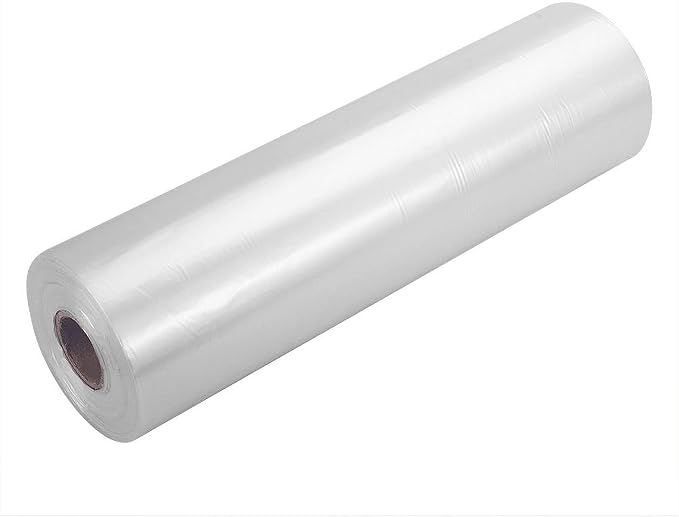 9527 Product 12" x 16" Clear Plastic Produce Bag, Food Storage Bag on a Roll, 350 Bags One Roll (4 Rolls), Freeze/Heat Clear Bag for Bread, Meat, Vegetables, Fruits