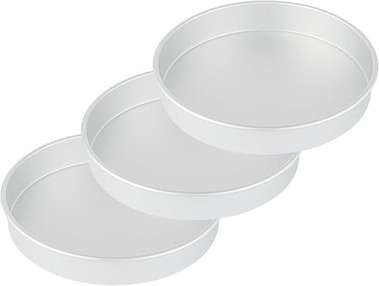 Restaurantware-Met Lux 12 x 2 Inch Straight-Sided Baking Tin, 1 Round Cake Pan - Oven-Ready, Freezable, Anodized Aluminum Round Baking Pan, Greaseproof, For Layer Birthday Cake