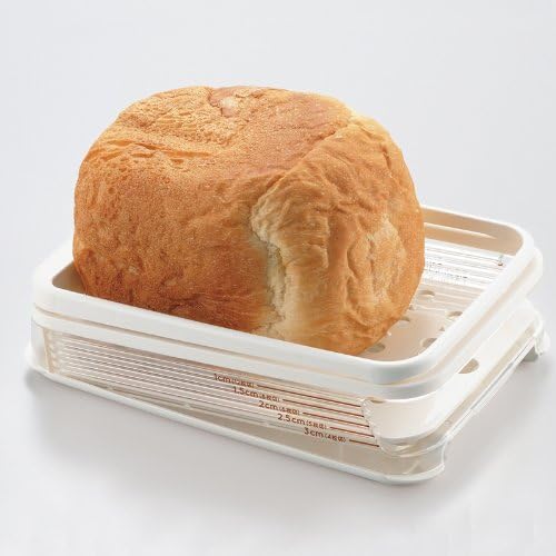 Wahei Freiz PS-955 Akebono Bread Slicer Guide, Made in Japan, Slotted Cut to the End, Thickness Adjustable, 4, 5, 6, 8, 12 Pieces