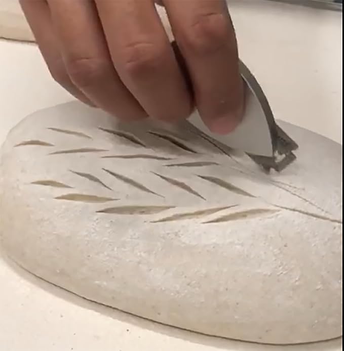 pat & doris sourdough bread lame dough scoring lame scoring knife – CNC Aluminum Alloy Handle with Stainless Etched Side Plates, Adjustable Knife Lenght Magnetic Blade Storage