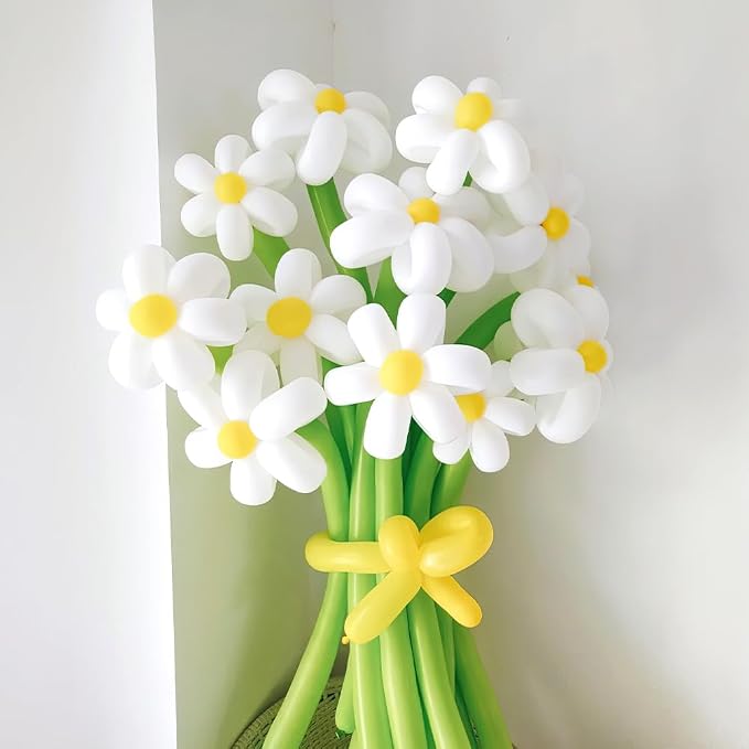 260 Clear 100 Pcs Long Balloons for Tying Arch - White Latex Animal Twisting Balloons for Back to School