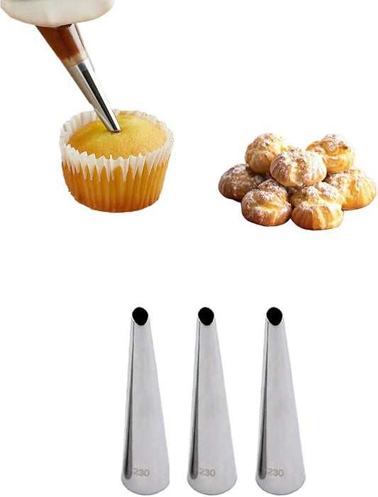 #230 Bismarck Piping Tip – Specialty Filling Tip for Donuts, Cupcakes, Eclairs & Pastries