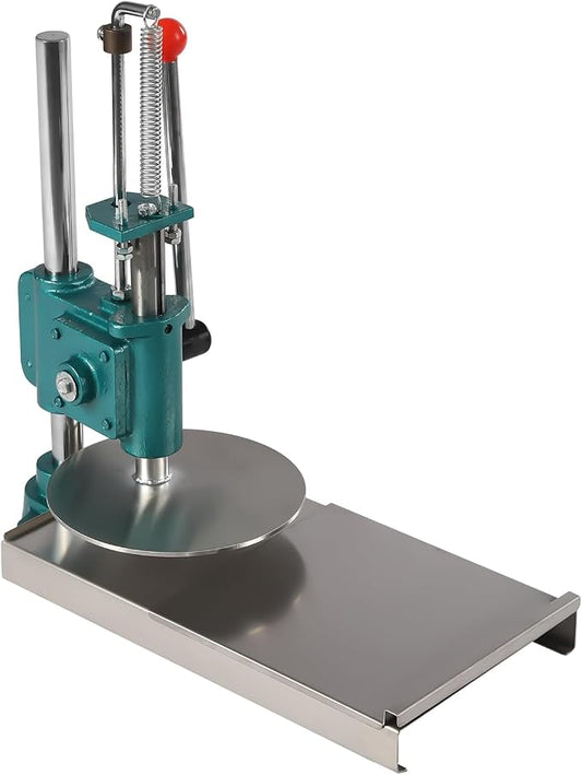 Dough Press Machine, Manual Pizza Pastry Press Machine Pizza Dough Maker with Pulling Plate & Support Plate, Pizza Presser Dough Roller Sheeter Pizza Crust Press Plate Pizza Forming Machine