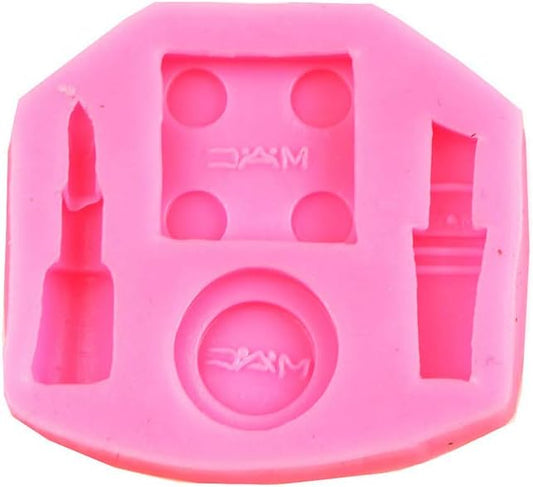 O'Creme Silicone Fondant Mold, Cosmetics: Mac Makeup; Use for Chocolate Pudding, Candy, Jelly, Soap Modeling