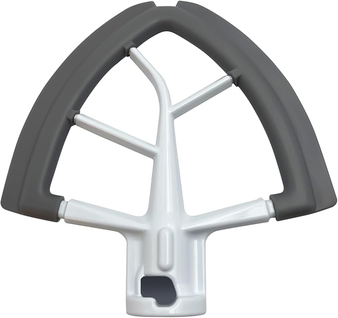 Flex Edge Beater, Stand Mixer Accessories and Attachments, Standing Mixer Accessory Fits Tilt Head Stand Mixer for 4.5-5 QT Mixing Bowl, Silicone Edges