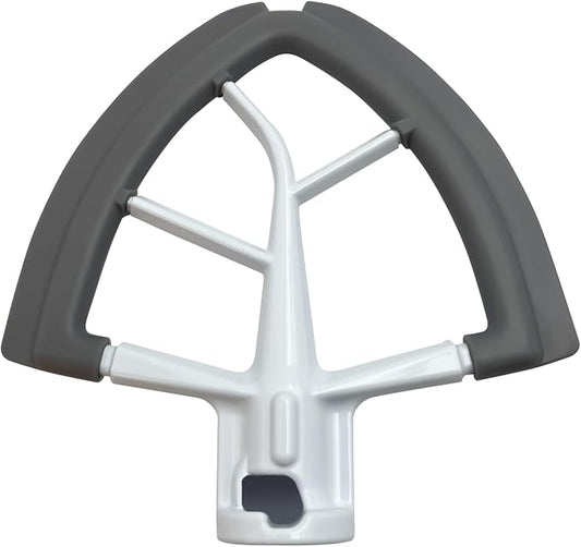 Flex Edge Beater, Stand Mixer Accessories and Attachments, Standing Mixer Accessory Fits Tilt Head Stand Mixer for 4.5-5 QT Mixing Bowl, Silicone Edges
