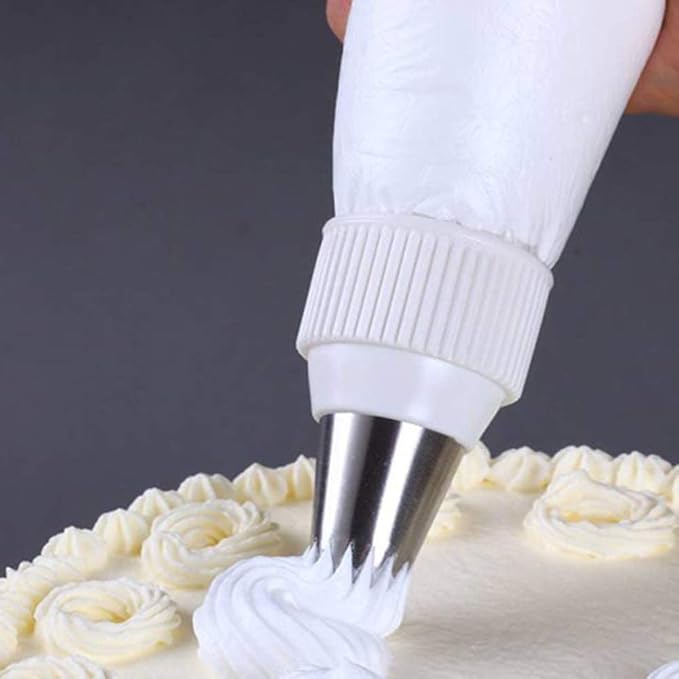 30 Pack Plastic Standard Couplers Cake Decorating Coupler Pipe Tip Coupler for Icing Nozzles,Cake Baking Tools Accessories