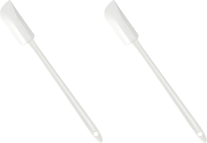 Linden Sweden Narrow Flexible Long Handle Spatula – Non-Stick and Heat-Resistant, Great for Home or Professional Use - Dishwasher-Safe – Made in Sweden (Pack of 2)