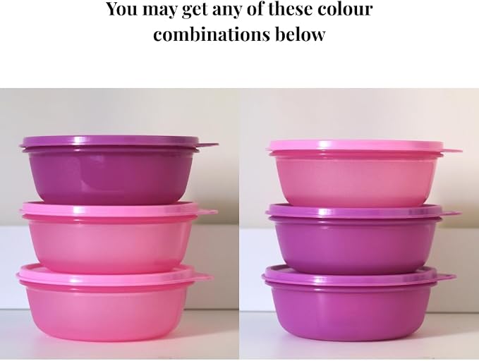 Tupperware Leftover Bowl Set Storage Food Containers (600ML x 3pcs)