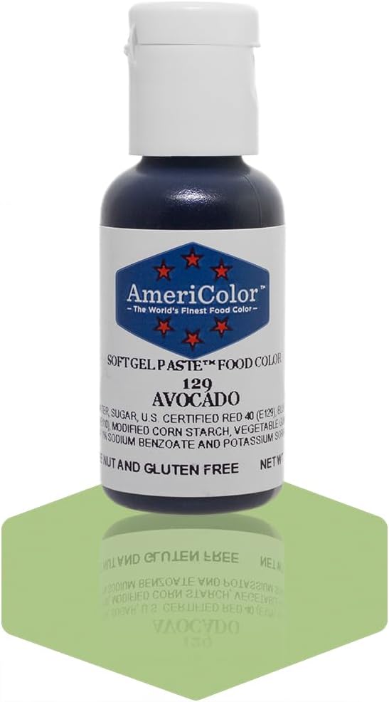 Americolor Soft Gel Paste Food Color, .75-Ounce, Avocado Green