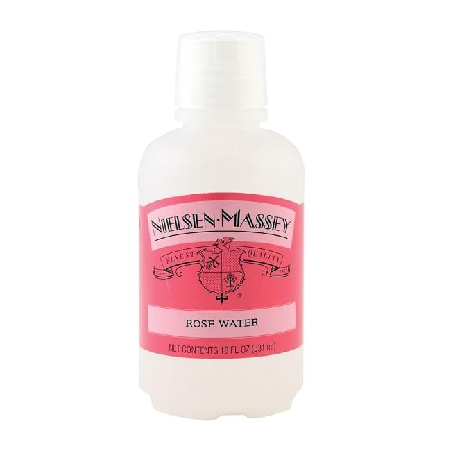 Nielsen-Massey Rose Water for Baking, Cooking and Drinks, 18 Ounce Bottle