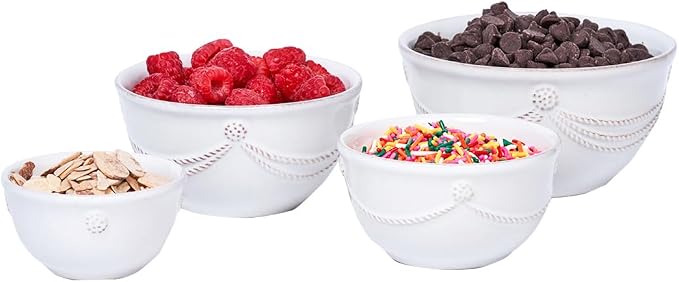 Juliska Berry & Thread Nesting Prep Bowl Set/4 - Whitewash