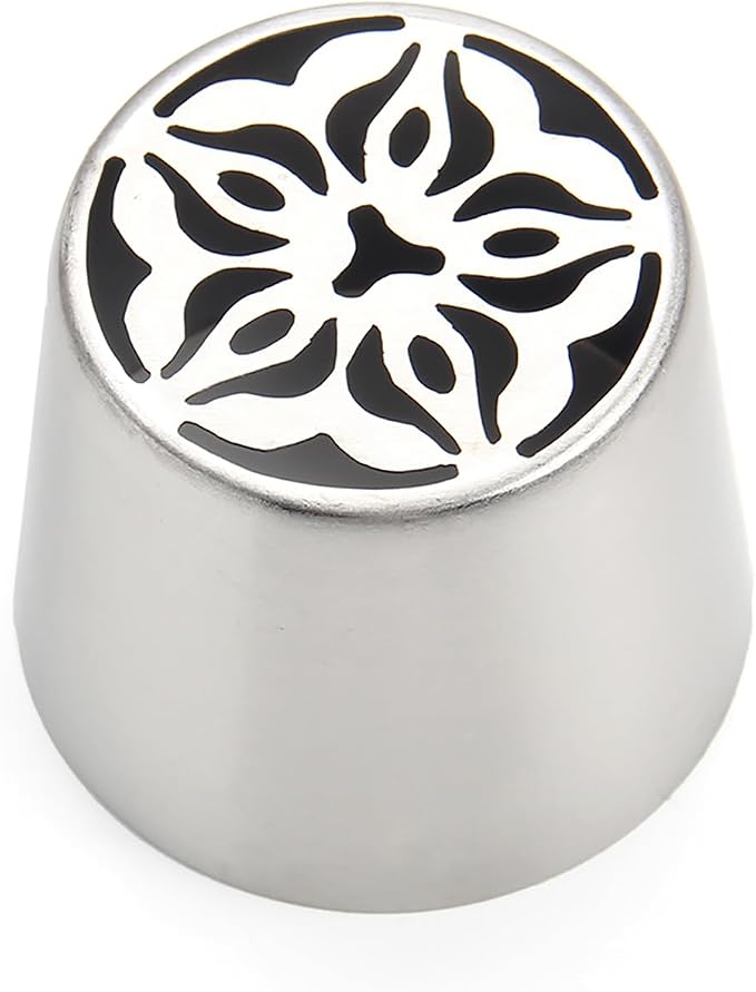 Extra Large Russian Piping Tips - Stainless Steel Flower Nozzles Set for Cake Decorating, Rose & Floral Icing Tips for Cupcakes, Cookies Professional Baking Tools (XXL, Style 41)