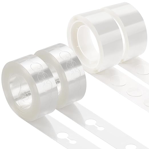 KICNIC Balloon Arch Strip Kit for Garland, 32.8 Feet Balloon Tape Strips and 200 Glue Point Dot Stickers for Party Wedding Birthday Baby Shower Graduation Decorations