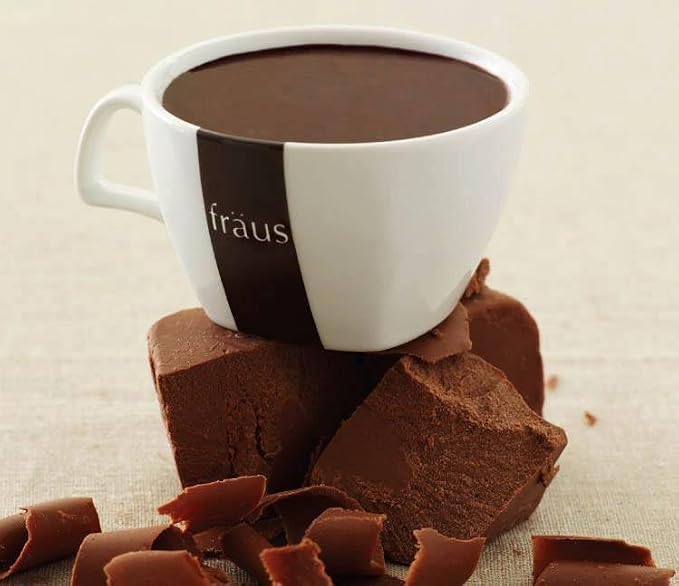 Fraus Dark Choco Hot Chocolate Mix – Rich and Velvety Dark Chocolate Cocoa Powder – Perfect for Cozy Winter Drinks – 250g Resealable Pack