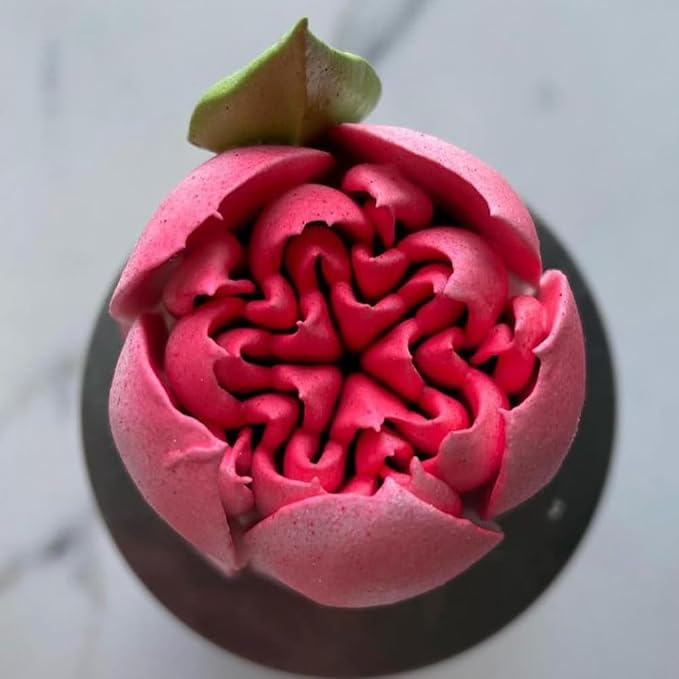 Extra Large Russian Piping Tips - Stainless Steel Flower Nozzles Set for Cake Decorating, Rose & Floral Icing Tips for Cupcakes, Cookies Professional Baking Tools (XXL, Style 62)
