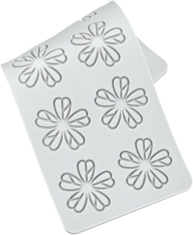 mostsom Silicone Five-Leaf Shape Fondant Molds Chocolate Mould for Cake Pastry Decor Baking Gumpastes Moulds Decoration Sugar Lace Mat (H_ Five-Leaf)